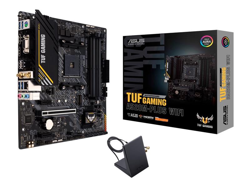 ASUS TUF GAMING A520M-PLUS WIFI AMD A520 Socket AM4 micro ATX