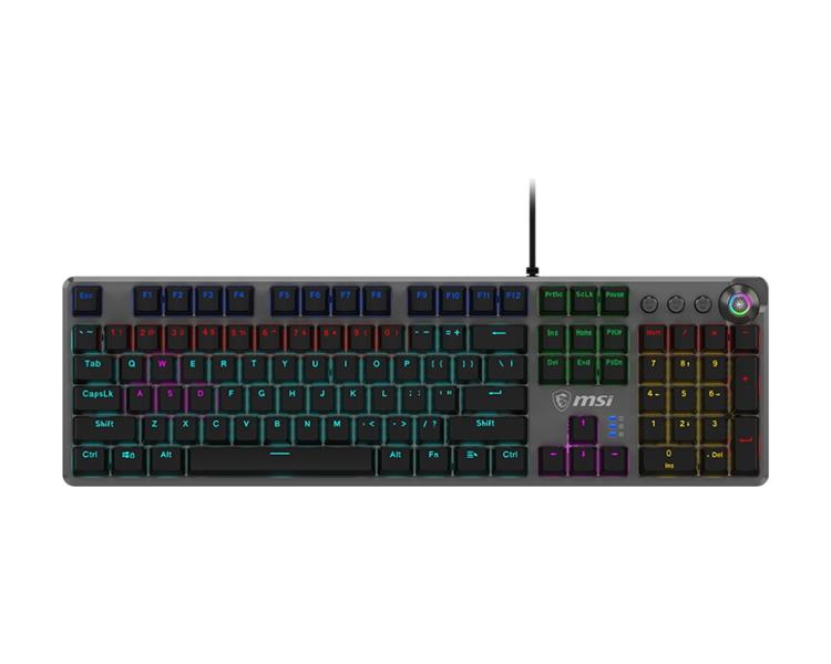 MSI FORGE GK310 RED US toetsenbord Gamen USB QWERTY US International Zwart