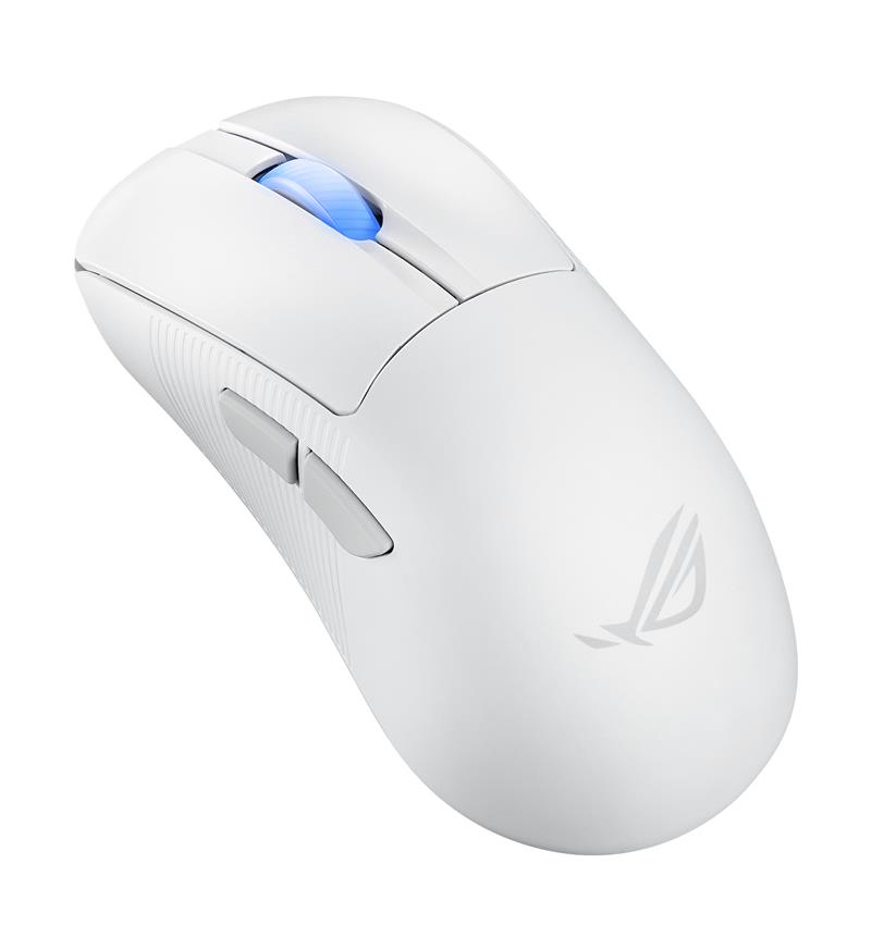 ASUS ROG Keris II Ace Wireless AimPoint White muis Rechtshandig RF Wireless + Bluetooth + USB Type-A Optisch 42000 DPI