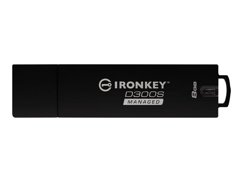 Kingston Technology IronKey D300 USB flash drive 8 GB USB Type-A 3 2 Gen 1 3 1 Gen 1 Zwart