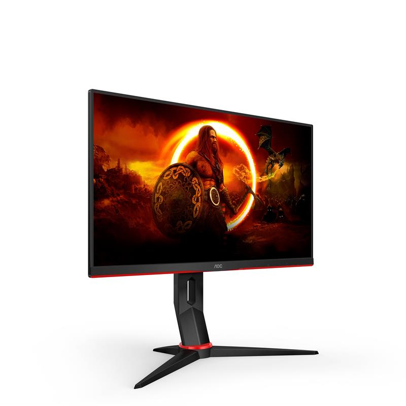 AOC G2 Q24G2A/BK computer monitor 60,5 cm (23.8"") 2560 x 1440 Pixels Zwart, Rood