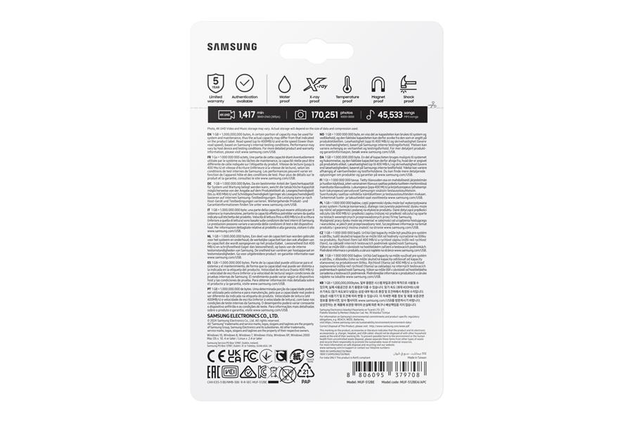 Samsung BAR Plus USB Stick gray