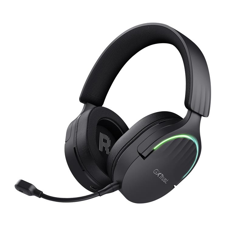 Trust GXT 491 Fayzo Headset Bedraad en draadloos Hoofdband Gamen USB Type-C Bluetooth Zwart