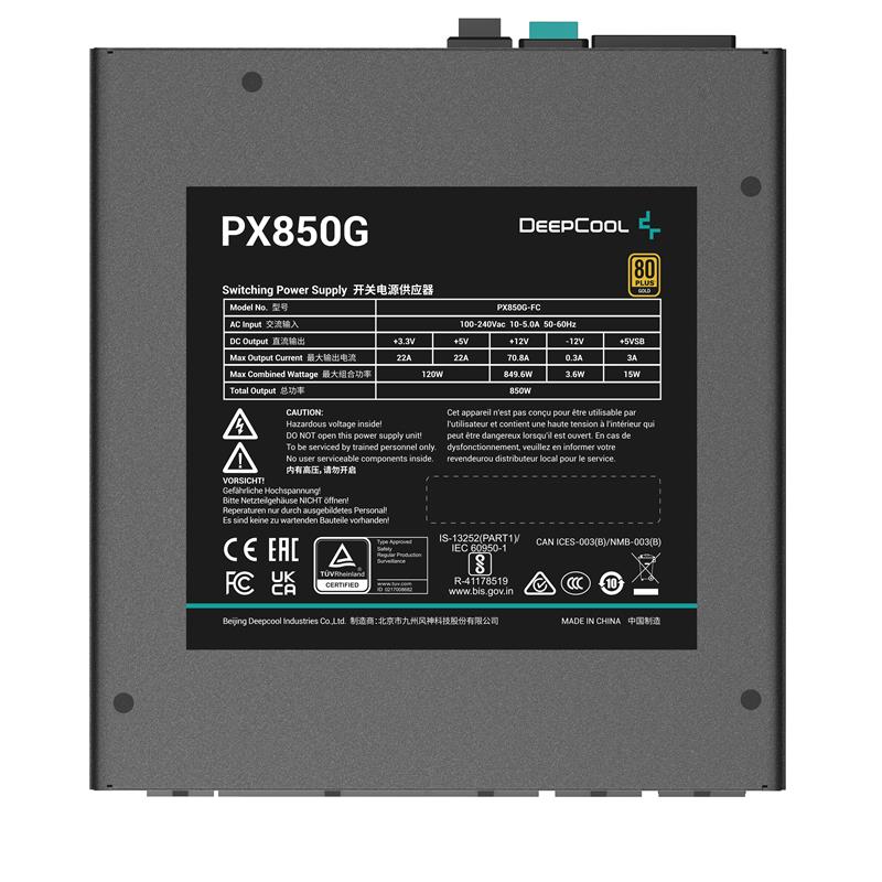 DeepCool PX850G power supply unit 850 W 20+4 pin ATX ATX Zwart