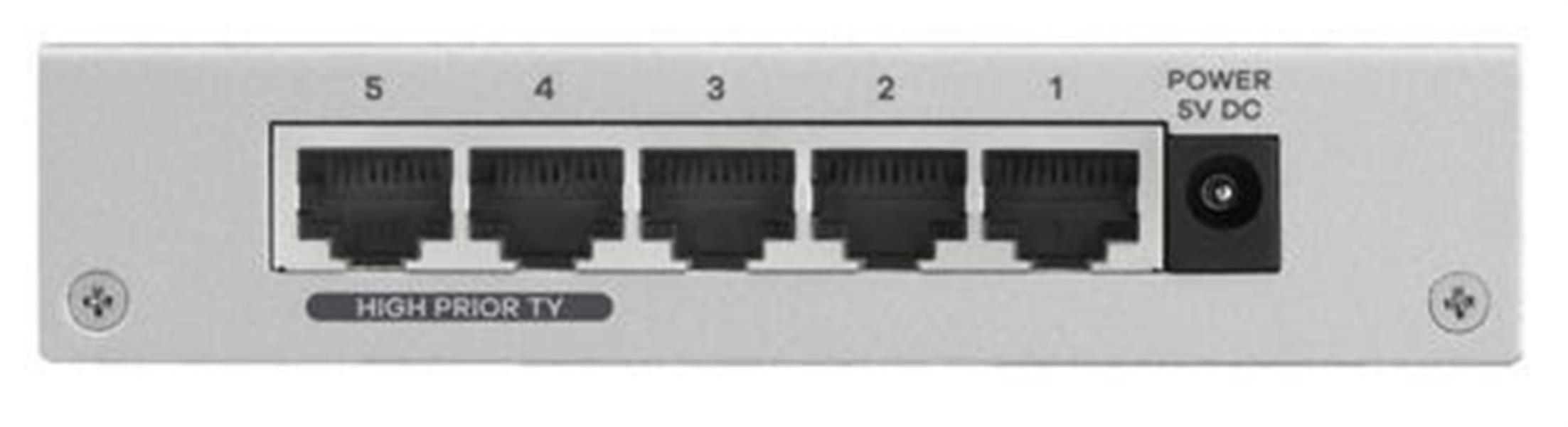 Zyxel ES-105A Unmanaged Fast Ethernet (10/100) Zilver
