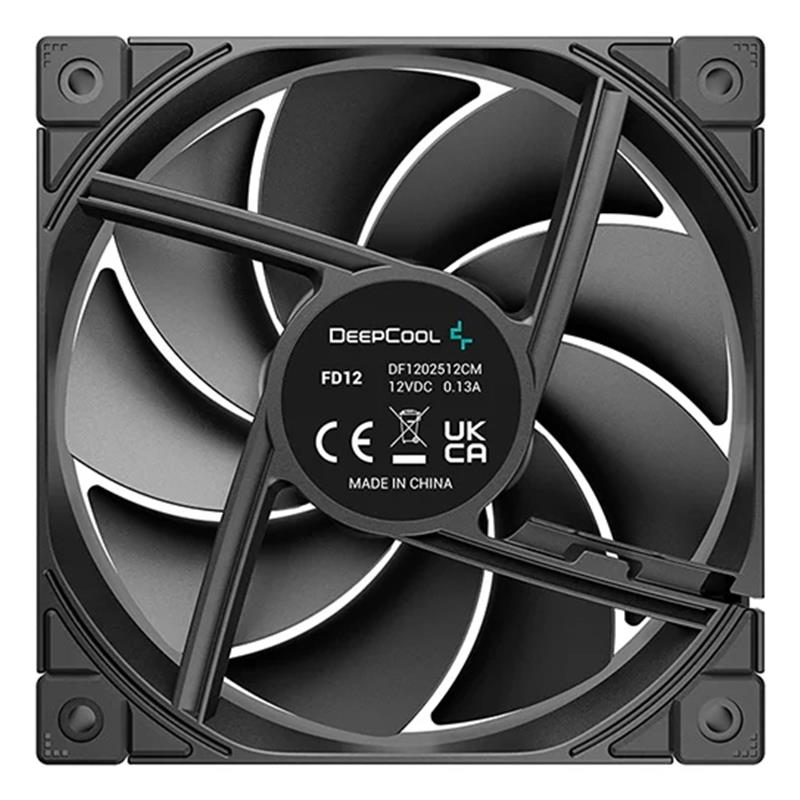 DeepCool FD12 Computer behuizing Ventilator 12 cm Zwart 1 stuk(s)