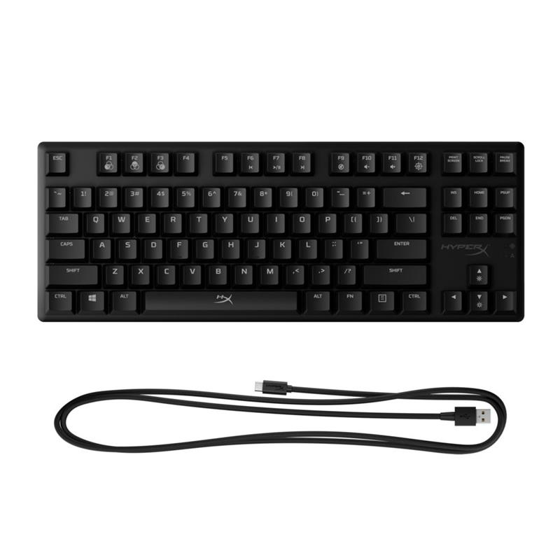 HyperX Alloy Origins Core - Mechanical Gaming Keyboard - HX Red (US Layout) toetsenbord USB QWERTY Amerikaans Engels Zwart