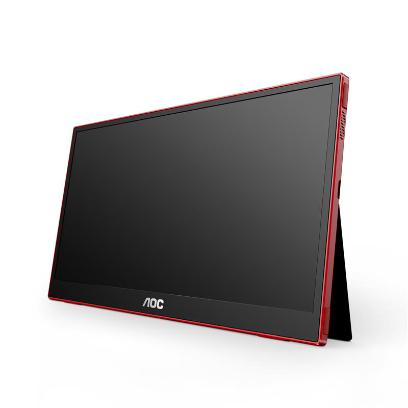 AOC 16G3 Draagbare televisie en monitoor Draagbare monitor Zwart, Rood 39,6 cm (15.6"") TFT 1920 x 1080 Pixels