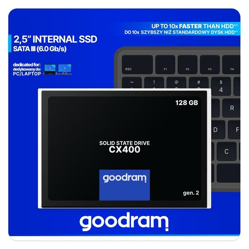 Goodram CX400 gen.2 2.5"" 128 GB SATA III 3D TLC NAND