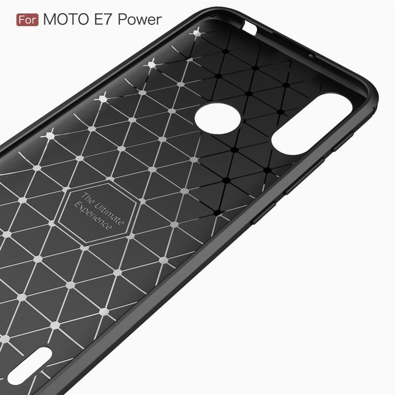 Motorola Moto E7i Power Rugged Soft TPU Case - Black