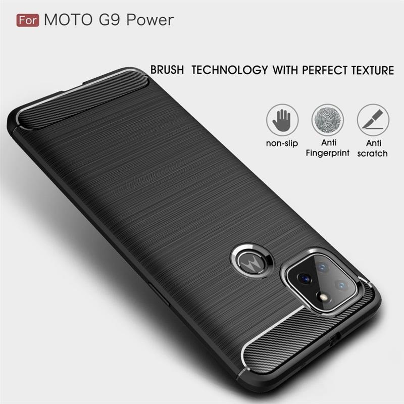 Motorola Moto G9 Power - Rugged Soft TPU Case - Black