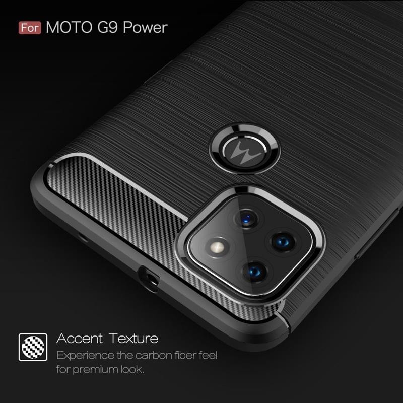 Motorola Moto G9 Power - Rugged Soft TPU Case - Black