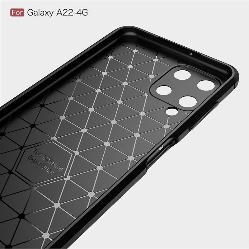 Samsung Galaxy A22 4G Rugged Soft TPU Case - Black